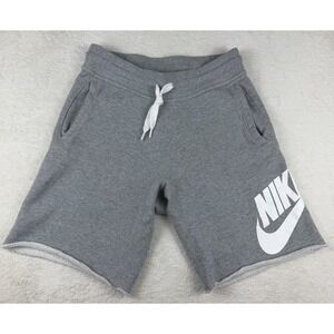 Nike Shorts Mens S Grey Club Alumni French Terry Athletic Drawstring 905299-063